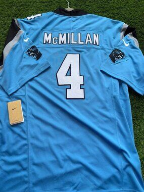 Tetairoa McMillan Blue Vapor Stitched Jersey